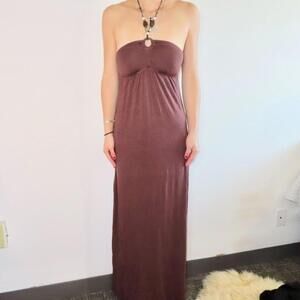 Guess Women's Brown and Gold Dress